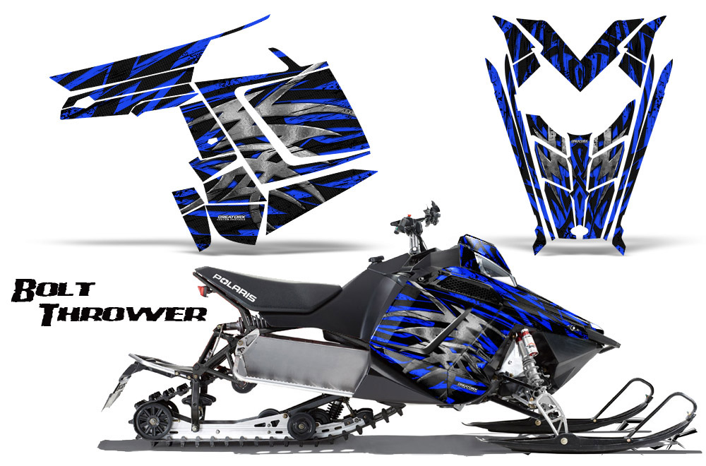 Polaris Rush Graphics Kit Bolt Thrower Blue